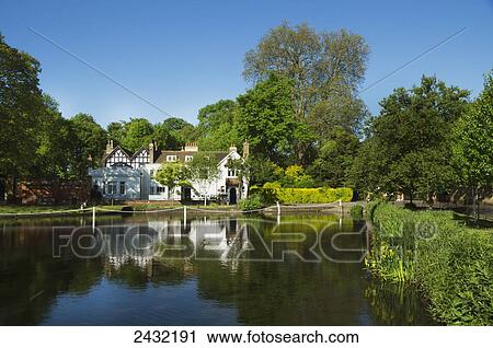 Stock Image - Carshalton Ponds; London, England. Fotosearch