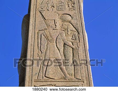 Carved Pillar At Karnak, Close Up View Large Photo Image Stock Image - Carved Pillar At Karnak, Close Up. Fotosearch
