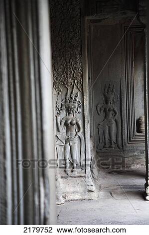 Carvings of Apsara dancers at Angkor Wat Cambodia View Large Photo Image Stock Image - Carvings of Apsara dancers at Angkor Wat Cambodia. Fotosearch