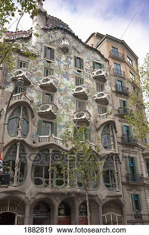 Casa Batllo; Barcelona, Spain View Large Photo Image Stock Photo - Casa Batllo; Barcelona, Spain. Fotosearch