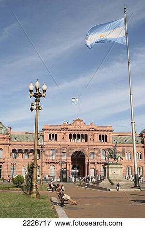 Stock Photo - Casa Rosada - The Presidents Palace And Offices In Plaza De Mayo, Buenos Aires, Argentina, South America. Fotosearch