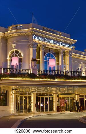 Stock Photograph - Casino Barriere De Deauville At Night. Fotosearch