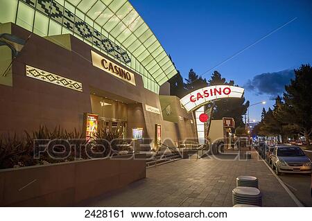 Stock Image - Casino in El Calafate, near Perito Moreno Glacier, Los Glaciares National Park; El Calafate, Argentina. Fotosearch