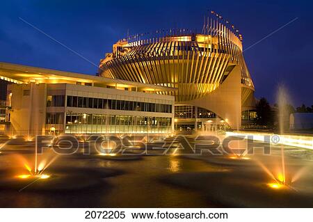 Stock Photography - Casino Of Montreal At Night, Montreal, Quebec. Fotosearch