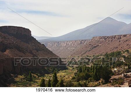 Stock Photograph - Caspana Valley, Antofagasta Region, Chile. Fotosearch