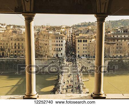 Castel sant'angelo, bridge sant'angleo and River Tiber; Rome, Lazio, Italy View Large Photo Image Stock Image - Castel sant'angelo, bridge sant'angleo and River Tiber; Rome, Lazio, Italy. Fotosearch