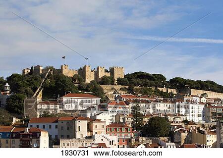Castelo Sao Jorge, Lisbon, Portugal View Large Photo Image Stock Image - Castelo Sao Jorge, Lisbon, Portugal. Fotosearch