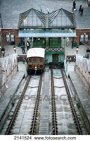 Castle Hill Funicular, Budapest, Hungary View Large Photo Image Picture - Castle Hill Funicular, Budapest, Hungary. Fotosearch