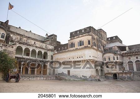 Stock Image - Castle Mandawa, Rajasthan, India. Fotosearch
