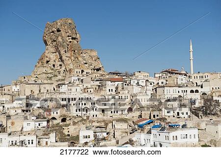 Castle Of Ortahisar And The Town; Ortahisar Nevsehir Turkey View Large Photo Image Stock Image - Castle Of Ortahisar And The Town; Ortahisar Nevsehir Turkey. Fotosearch