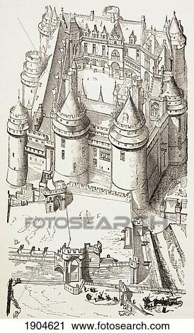 Castle Of Pierrefonds, France. Established In The 12Th Century. Restored In 19Th Century By Architect Eug View Large Photo Image Stock Image - Castle Of Pierrefonds, France. Established In The 12Th Century. Restored In 19Th Century By Architect Eug. Fotosearch