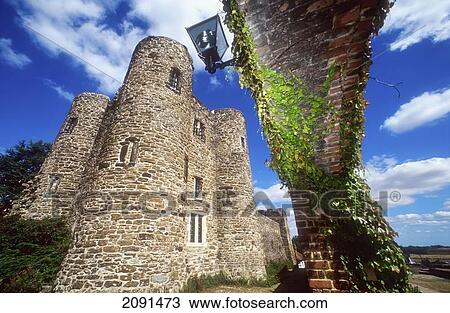 Stock Image - Castle, Rye, East Sussex, England.. Fotosearch