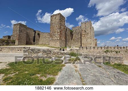 Stock Photograph - Castle; Trujillo, CÃƒÆ’Ã‚Â¡ceres, Spain. Fotosearch