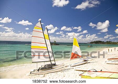Catamarans On Sandy Beach; Belle Mare, Mauritius View Large Photo Image Stock Image - Catamarans On Sandy Beach; Belle Mare, Mauritius. Fotosearch