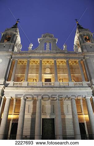 Catedral De La Almudena, Almudena Cathedral, Madrid, Spain, Europe, Eu View Large Photo Image Stock Image - Catedral De La Almudena, Almudena Cathedral, Madrid, Spain, Europe, Eu. Fotosearch