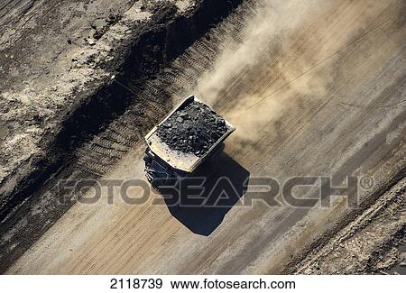 Stock Photo - Caterpillar 797 Dump Truck Of Horizon Oil Sands Mining Operations; Fort Mcmurray Alberta Canada. Fotosearch
