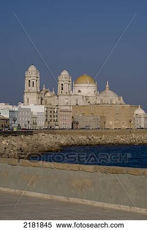 Stock Photography - Cathedral, Cadiz, Andalucia, Spain. Fotosearch