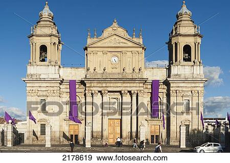 Stock Photo - Cathedral Of Guatemala City; Guatemala City Guatemala. Fotosearch