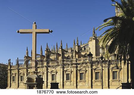 Stock Image - Cathedral Of Seville; Seville, Andalusia, Spain. Fotosearch