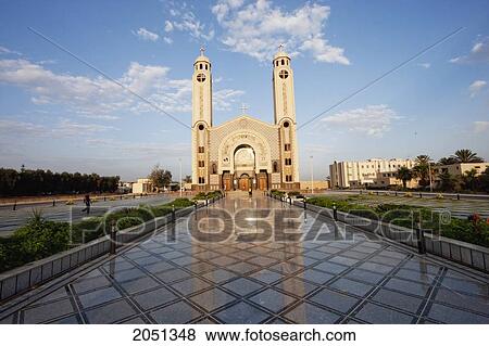 Stock Photo - Cathedral Of St. Mina Monastery In Mariut, Egypt. Fotosearch