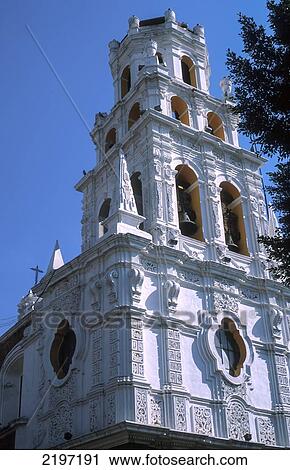 Stock Image - Cathedral, Puebla, Mexico. Fotosearch