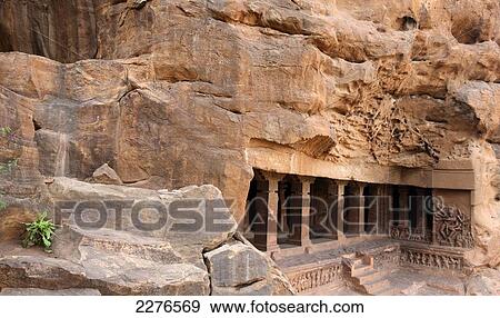Cave temples; Badami, Karnataka, India View Large Photo Image Stock Photo - Cave temples; Badami, Karnataka, India. Fotosearch
