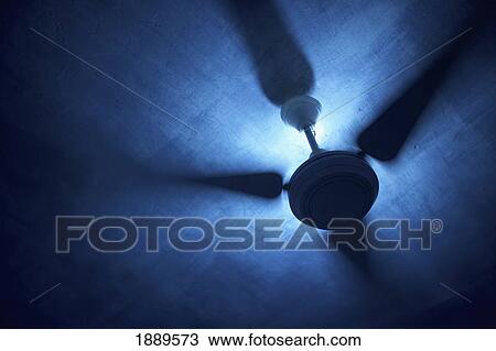 Stock Image - Ceiling Fan And Light, Close Up. Fotosearch
