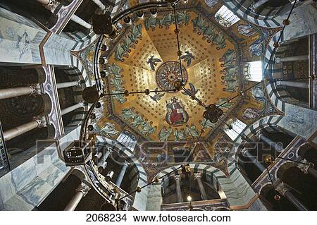 Ceiling Of Palatine Chapel; Aachen North Rhine-Westphalia Germany View Large Photo Image Picture - Ceiling Of Palatine Chapel; Aachen North Rhine-Westphalia Germany. Fotosearch