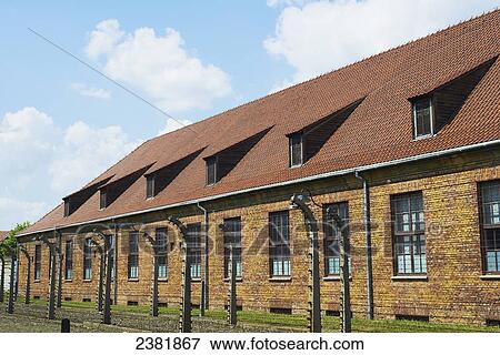 Cell block in Auschwitz Birkenau concentration camp; Osweciem, Poland View Large Photo Image Stock Photo - Cell block in Auschwitz Birkenau concentration camp; Osweciem, Poland. Fotosearch