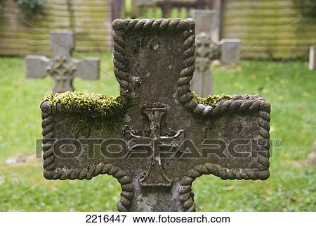 Celtic Crosses In Graveyard At Chawton. Home Of Jane Austin, Hampshire, United Kingdom View Large Photo Image Stock Photo - Celtic Crosses In Graveyard At Chawton. Home Of Jane Austin, Hampshire, United Kingdom. Fotosearch