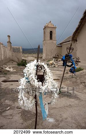 Cemetery By The Church Of Sepulturas, Oruro Department, Bolivia View Large Photo Image Stock Photo - Cemetery By The Church Of Sepulturas, Oruro Department, Bolivia. Fotosearch