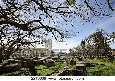 Stock Photo - Cemetery; Kinstown, St. Vincent and the Grenadines. Fotosearch