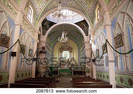 Stock Image - Central Nave Of El Tepoz. Fotosearch