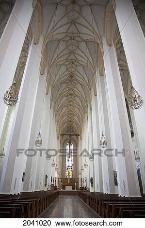 Central Nave Of The Frauenkirche, Munich, Bavaria, Germany View Large Photo Image Stock Image - Central Nave Of The Frauenkirche, Munich, Bavaria, Germany. Fotosearch