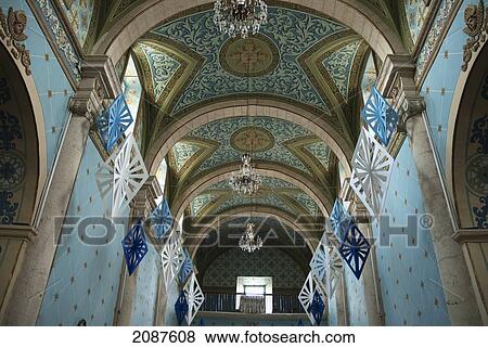Stock Photo - Central Nave Of The Temple Of Guadalupe, Asientos, Aguascalientes, Mexico. Fotosearch