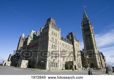 Centre Block Of The Parliament Buildings, Ottawa, Ontario, Canada View Large Photo Image Stock Photo - Centre Block Of The Parliament Buildings, Ottawa, Ontario, Canada. Fotosearch