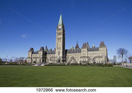 Centre Block Of The Parliament Buildings, Ottawa, Ontario, Canada View Large Photo Image Stock Photograph - Centre Block Of The Parliament Buildings, Ottawa, Ontario, Canada. Fotosearch