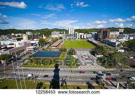 Stock Image - Centre of Bandar Seri Begawan; Brunei. Fotosearch