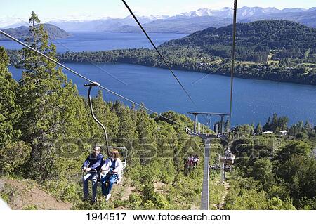 Chair lift on Cerro Campanario, San Carlos de Bariloche, Nahuel Huapi National Park, Rio, Argentina View Large Photo Image Stock Photo - Chair lift on Cerro Campanario, San Carlos de Bariloche, Nahuel Huapi National Park, Rio, Argentina. Fotosearch