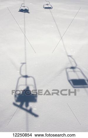 Chairlift at Lech Ski Resort; Austria View Large Photo Image Picture - Chairlift at Lech Ski Resort; Austria. Fotosearch