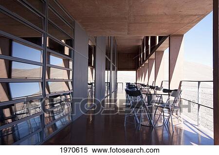 Chairs On The Terrace Of The Canteen In The Paranal Residencia At The European Southern Observatory, Antofagasta Region, Chile View Large Photo Image Stock Photography - Chairs On The Terrace Of The Canteen In The Paranal Residencia At The European Southern Observatory, Antofagasta Region, Chile. Fotosearch
