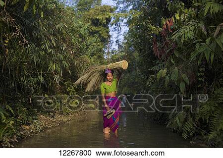 Chakma woman on way to market; Khagrachari, Chittagong Division, Bangladesh View Large Photo Image Stock Image - Chakma woman on way to market; Khagrachari, Chittagong Division, Bangladesh. Fotosearch