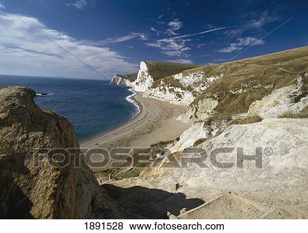 Chalk Cliffs At Lulworth Cove View Large Photo Image Stock Photo - Chalk Cliffs At Lulworth Cove. Fotosearch