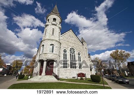 Stock Image - Chalmers United Church, Kingston, Ontario, Canada. Fotosearch