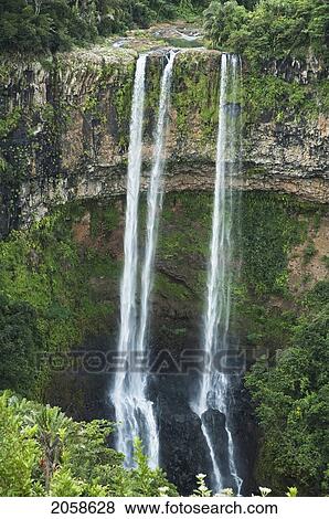 Stock Photo - Chamarel Waterfalls, Mauritius. Fotosearch