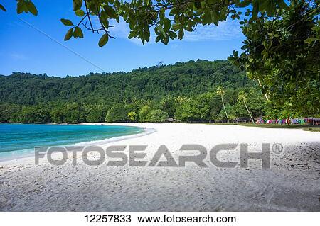 Stock Image - Champagne Beach; Santo Island, Vanuatu. Fotosearch