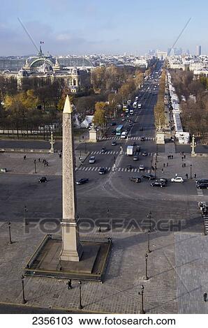 Champs Elysees and Place de la Concorde; Paris, France View Large Photo Image Stock Image - Champs Elysees and Place de la Concorde; Paris, France. Fotosearch