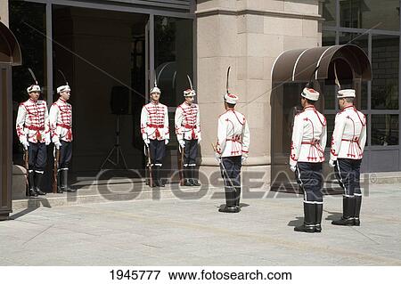 Changing of the Guards at the Presidency, Sofia, Bulgaria View Large Photo Image Stock Photo - Changing of the Guards at the Presidency, Sofia, Bulgaria. Fotosearch