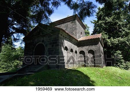 Chapel In Rosenhohe Gardens In Darmstadt, Germany View Large Photo Image Stock Photo - Chapel In Rosenhohe Gardens In Darmstadt, Germany. Fotosearch