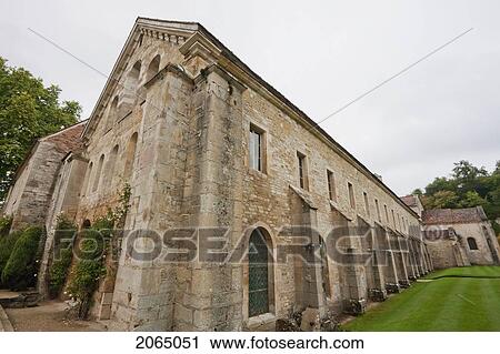 Stock Image - Chapter House Of The Abbey Church Of The Cistercian Abbey Of Fontenay, Cote D'or, France. Fotosearch
